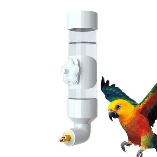 Automatischer Wasserspender für Vögel – Trinkflasche für Wellensittiche, Wasserspender für Papageienvögel | Sittich-Wasserspender für Käfig, automatischer Papageien-Futterspender, Käfigzubehör, Acryl- von Generic