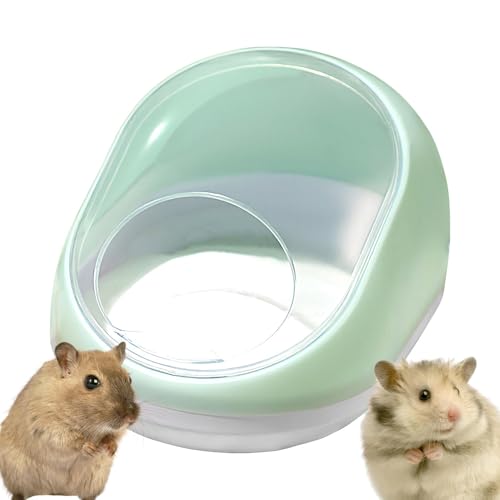 Badenapf - Staubbad für Hamster | Hamster-Sandbad-Behälter, transparente Hamster-Toilette, Hamster-Badezimmer, Behälter, Kleintier-Sauna-Sandkasten für syrische Zwerghamster-Rennmäuse von Generic