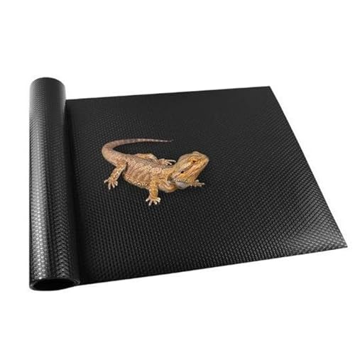 Bärtiger Teppich - Reptilienmatte, Terrariumbeschichtung Bettwäsche | Nicht -Slip -Teppich für Terrariumreptilien, ideales Substrat für Gecko Leopard, Nicht adhäsive Bettwäsche für G von Generic