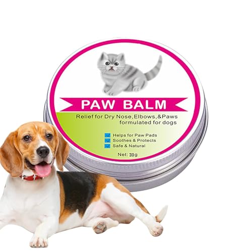 Balsam für Hundepfoten und trockene und Nase, 30 g, natürliche Lotion für , repariert trockene Nase, schützt trockene und rissige für Hunde, Katzen, Welpen von Generic