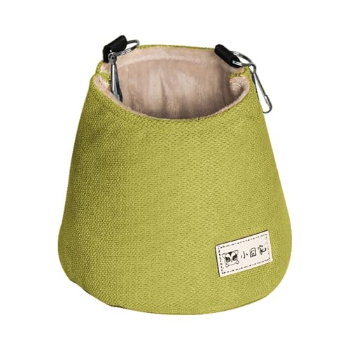 Baumwollnest - Sugar Glider Betttasche, Pet Sugar Glider Bett für Käfig | Sugar Glider Hängemattentasche für Käfigzubehör und Spielzeug, Kleintierbett, warmes Fleecenest für Hamster, 15 x15 cm von Generic