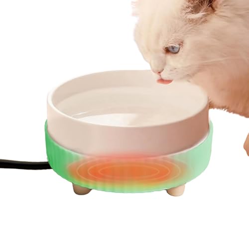 Beheizter Wassernapf für Hunde, beheizte Schüssel für Katzen, wiederaufladbar, USB, für Haustiere, leiser Wassernapf für Haustiere von Generic