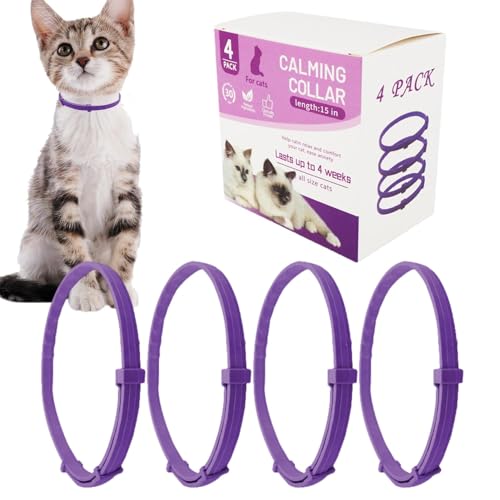 Beruhigendes Halsband für Katzen – Gewitterhalsband für Haustiere, Anti-Stress-Hundehalsbänder | Vielseitiges beruhigendes Hundehalsband zur Angstlinderung, Flexibles, effizientes beruhigendes von Generic