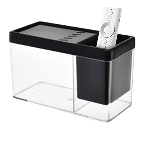 Betta Aquarium - Transparenter -Lebensraumbehälter | Kompakt dekorative Fischtankstifthalter Kombination Leichtes Setup für Garnel Betta Aquarium - Transparenter -Lebensraumbehälter | Kompakt dekorative Fischtankstifthalter Kombination Leichtes Setup für Garnel von Generic