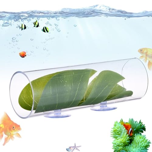 Betta-Aquarium-Tunnel, Fischtunnel – Betta Cave Tube – Fischzubehör, Acryl-Schwimmrohr mit Blattpolster für Laichen Betta-Aquarium-Tunnel, Fischtunnel – Betta Cave Tube – Fischzubehör, Acryl-Schwimmrohr mit Blattpolster für Laichen von Generic