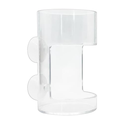 Betta Fischfutterspender - Fischfutterschlauch, Transparenter Futterschlauch für Garnelen | Saugnapf Betta Feeder Futterspender, Garnelen-Futterschale, transparente Futtermittel für Vögel von Generic