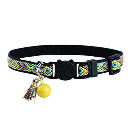 Breakaway Katzenhalsbänder mit Glöckchen, Kätzchenhalsband und verstellbar, 17,8–27,9 cm, Sicherheitsschnalle, Kätzchenhalsband, Haustierhalsband, Katzenhalsband, Zubehör von Generic