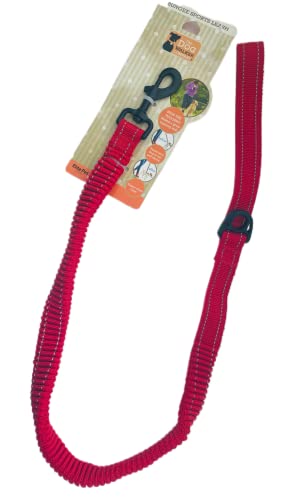 Bungee Sports Trainingsleine für Hunde, taktische Hundeleine, elastisch, 90 cm, ausziehbar bis 1,8 m, Rot von Generic