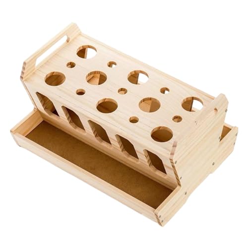 Bunny Hay Feeder | Bunny Feeder Heuhalter | Großer Hasenheuraufe | Holz Kaninchen-Futterspender mit abnehmbarem Deckel | Meerschweinchen Heu-Futterspender | Bunny Hay Rack von Generic