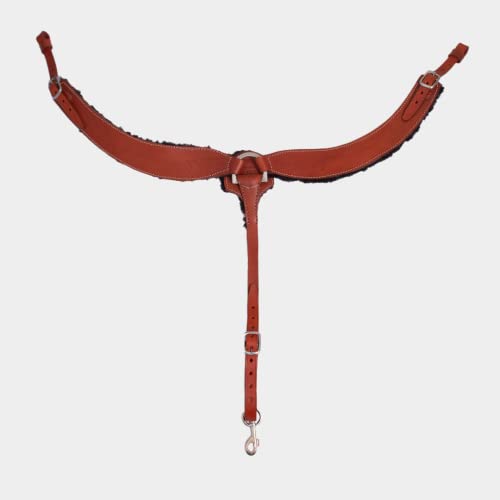 CTK Saddlery Brusthalsband, handgefertigt, Leder, Braun von CTK SADDLERY