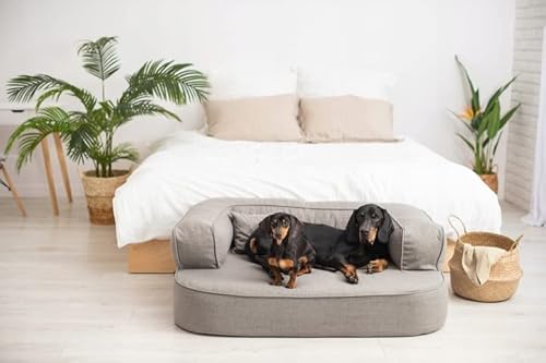 Capability Großes Hundebett, orthopädisch, bequem, elegant, hypoallergen, XL von Generic