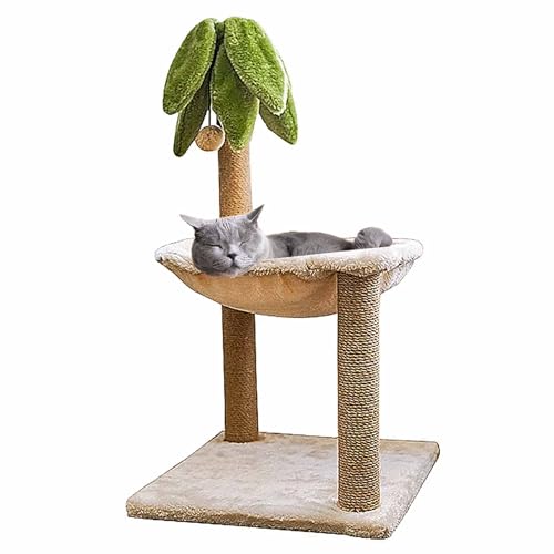 Cat Condo Tree Tower mit Hängemattenbett, Kätzchen-Kratzbaum für Hauskatzen – 40 x 40 x 78 cm von Generic