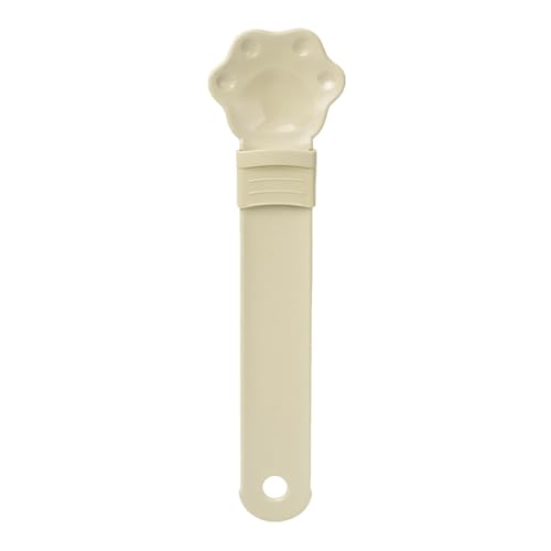 Cat Strip Happy Spoon – Katzenpfoten-Form, Katzen-Snack-Schaufel, Haustier-Futterspender zum Quetschen, 25 x 6,5 x 0,4 cm, leckbarer Katzenfutterspender mit langem Griff, Katzen-Leckerlis, Löffel für von Generic