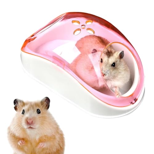 Chinchilla-Badehaus, Hamster-Sandbad-Behälter, Sichtbarer transparenter Sandkasten staubdicht, Multifunktionales Badehaus, großes Hamster-Badezimmer für draußen, Zuhause, Tierhandlung, drinnen von Generic