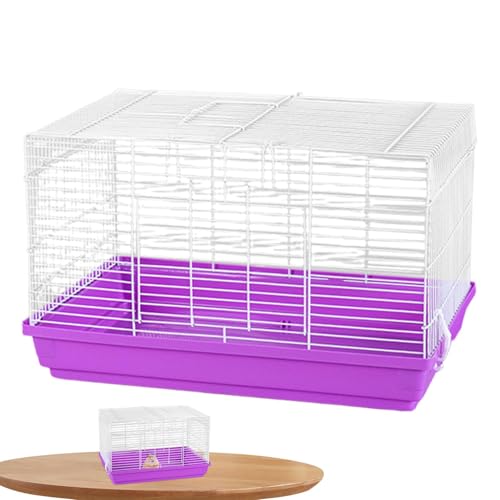 Chinchilla Cage Hamster House Große Hedgehog Hedgehog Hedgehog - Zubehör für Haustiere, Chinchilla Käfig mit abnehmbarem Boden für erholsamen Schlaf von Generic