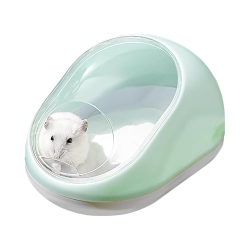 Chinchilla Dust Bad House - Lebensraum Für Kleine Tier, Hamster Badezimmer Toilette | Chinchilla Sandbadbehälter, Transparente Sandbadbox, Hamsterbadewanne Käfigzubehör Für Innen Im Freien, 16x10,5 X von Generic