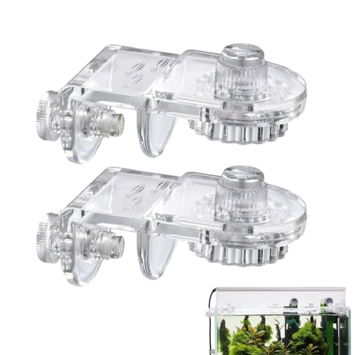 Clip für Deckel 'Aquarium', Clip für Aquarium – 2 Stück Clips für Vordächer aus Acrylglas ohne Rand – für Aquarien, Deckelhalter für Aquarien ohne Rand von Generic