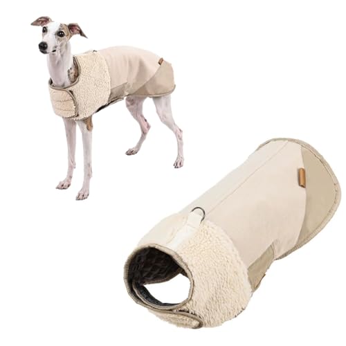 Dog Clothes Winter Dog Jacket Dog Winter Coat for Small Medium Large Great Dane Dogs,Easy to Wear(Beige,XL) von Generic