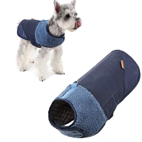 Dog Clothes Winter Dog Jacket Dog Winter Coat for Small Medium Large Great Dane Dogs,Easy to Wear(Blue,XL) von Generic