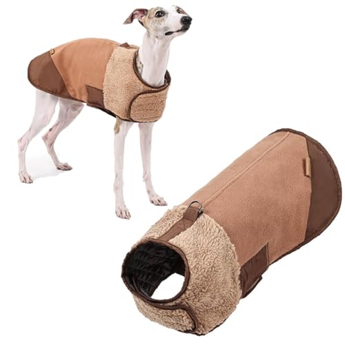 Dog Clothes Winter Dog Jacket Dog Winter Coat for Small Medium Large Great Dane Dogs,Easy to Wear(Brown,S) von Generic