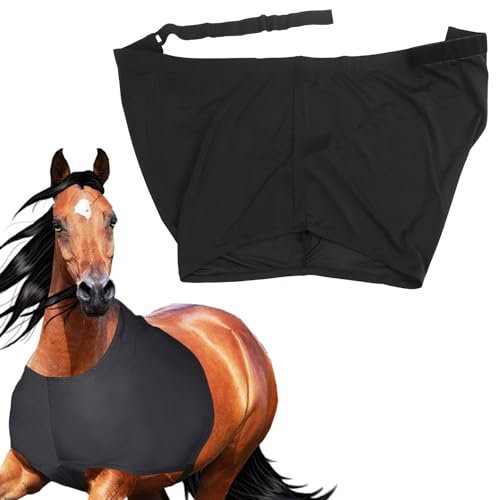 Elastische Horse Sleazy Schulterweste | Abriebfestes, hochelastisches Material für Komfort und Schutz | Brustschoner-Schutzlatz für, langlebige und Flexible Pferdebekleidung von Generic