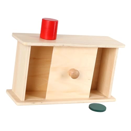 Farbsortierende Form Passende Box, Montessori Imbucare Farblern Form Passende Box, Box, Holz Schiebedeckel von Generic