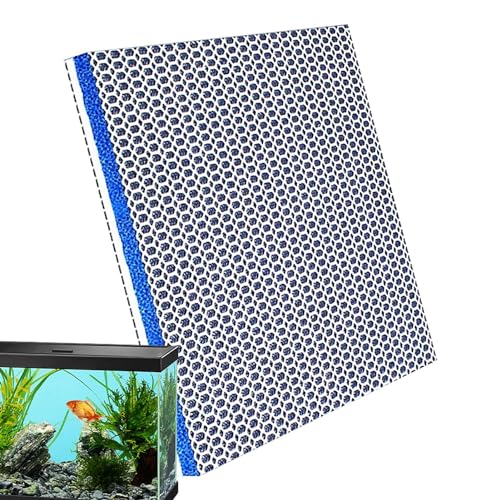 Filtermedien für Aquarien, Filterwatte für Aquarien,Aquarium-Filtermedien-Pad | Recycling-Filterwatte 6D verdickte Baumwolle, Aquariumzubehör recycelbar für Süßwasser- oder Meerwasseraquarien, Teiche von Generic