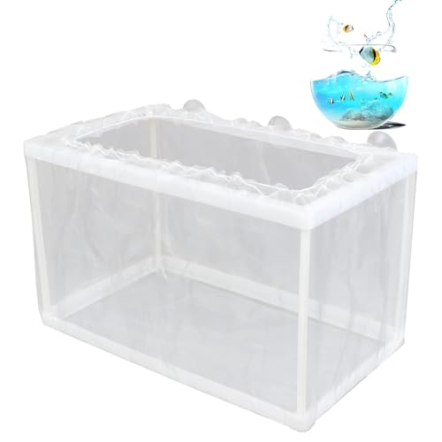 Fischzüchterbox – Fischgeburtstank, Aquarium Züchterbox | Tank Inkubator Box, Diys Aquarium Hatcher Mesh Box, Juvenile Fish Separation Net, Fish Fry Hatchery mit Saugnäpfen für Fische von Generic