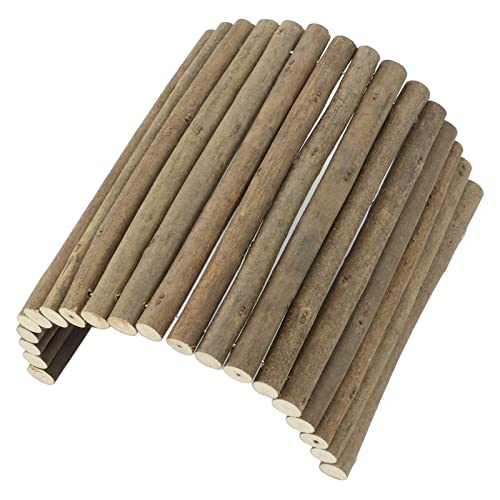 Flexibler Holztunnel für Kleine Haustiere, Übungs- und Unterhaltungsspielzeug, Geeignet für Igel und Frettchen, aus Sicherem Strauchmaterial (20 * 40CM) von Generic