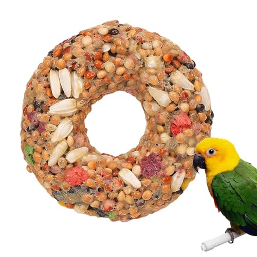 Futter für Vögel – Spielzeug für Wellensittiche, Kauring in Donut-Form für das Training und die Entwicklung der Untrennbaren, Zubehör für Voliere Futter für Vögel – Spielzeug für Wellensittiche, Kauring in Donut-Form für das Training und die Entwicklung der Untrennbaren, Zubehör für Voliere von Generic
