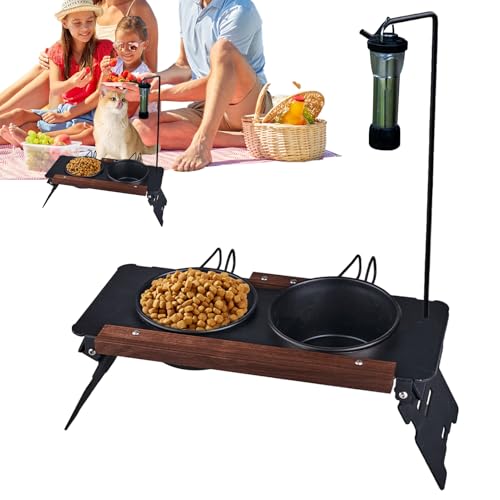 Futternapf-Ständer für Hunde, verstellbar, tragbar, für drinnen und draußen, stehend, Wasser, Essen, Familie, Freunde, Hof, Auto, Camping Futternapf-Ständer für Hunde, verstellbar, tragbar, für drinnen und draußen, stehend, Wasser, Essen, Familie, Freunde, Hof, Auto, Camping von Generic