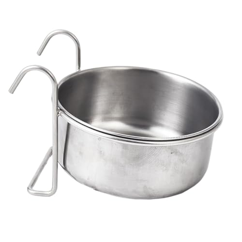 Futterschale für Vogelkäfig, Futter- und Wassernäpfe aus Edelstahl zum Aufhängen, auslaufsicher, für Sittiche, Papageien, Sittiche, Sittiche, Nymphensittiche, Nymphensittiche, Zimmervögel oder Voliere Futterschale für Vogelkäfig, Futter- und Wassernäpfe aus Edelstahl zum Aufhängen, auslaufsicher, für Sittiche, Papageien, Sittiche, Sittiche, Nymphensittiche, Nymphensittiche, Zimmervögel oder Voliere von Generic