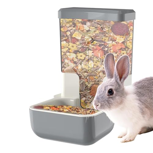 Futterspender für Kaninchen | Automatische Futterschale für Chinchillas | Abnehmbares Design, und großer Behälter für Frettchen, Rennmäuse, Igel, Chinchilla Futterspender für Kaninchen | Automatische Futterschale für Chinchillas | Abnehmbares Design, und großer Behälter für Frettchen, Rennmäuse, Igel, Chinchilla von Generic
