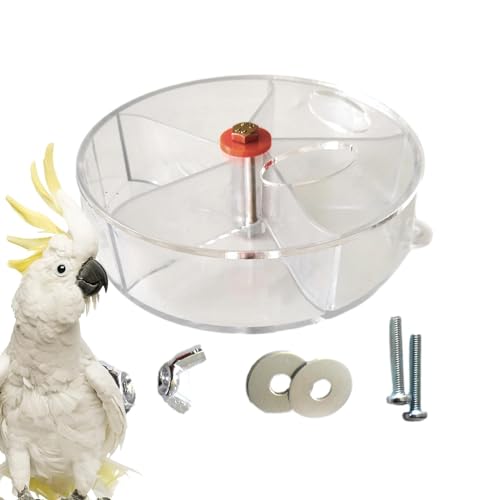 Futterspielzeug für Vögel - kreatives Futter mit drehbarem Rad, Futterspielzeug für Sittiche | Tragbares Kauspielzeug für Papageien, spielatt Futterspielzeug für Vögel - kreatives Futter mit drehbarem Rad, Futterspielzeug für Sittiche | Tragbares Kauspielzeug für Papageien, spielatt von Generic