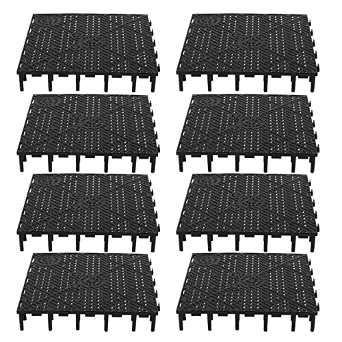 Trennwand Pflanzgitter Aquarium Bottom Grid Boards- 20Pcs 6X6x1 Zoll PVC- Filter- Isolationsplatten- Splei? - Klatschplatten für Fischtanks Terrarien- Schwarz Aquarium Tisch Gitter von generic