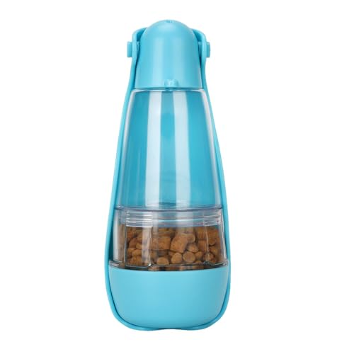 Generic Hunde Wasserflasche | Wasserspender für Haustiere - Inklusive Futterbehälter & Kotbeutelhalter, 5 in 1 Outdoor Haustier Zubehör, Welpen Trinken Futternapf für Camping von Generic