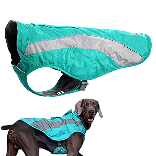 Generic Hundekühlweste Kühlweste Leicht Kühljacke Hunde Cooling Vest Schnelle Abkühlung Cooler Stoff für Klein Mittel Große Hunde für Draußen Jagdtraining Reflektierend,Green,M(Bust:56 von Generic