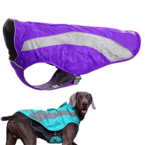 Generic Hundekühlweste Kühlweste Leicht Kühljacke Hunde Cooling Vest Schnelle Abkühlung Cooler Stoff für Klein Mittel Große Hunde für Draußen Jagdtraining Reflektierend,Purple,S(Bust:43 von Generic