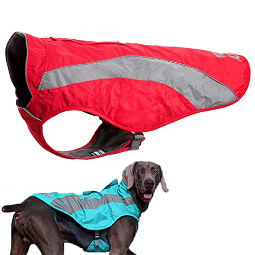 Generic Hundekühlweste Kühlweste Leicht Kühljacke Hunde Cooling Vest Schnelle Abkühlung Cooler Stoff für Klein Mittel Große Hunde für Draußen Jagdtraining Reflektierend,Red,M(Bust:56 von Generic