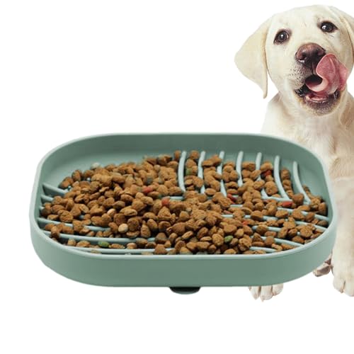 Slow Feeder – Anti-Erstickungs-Puzzle-Futterspender – Silikon-Hundefutter-Labyrinth-Schalen mit Saugnäpfen, spülmaschinenfest, langsamer Futterspender für kleine, mittelgroße und große Rassen von Generic