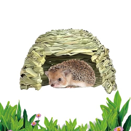 Grashaus Für Kaninchen | Klappbetten, Verstecke Für Meerschweinchen | Versteckbett Für Kleintiere, Lebensraumdekor, Heubett, Spielhaus Für Chinchillas, Hamster von Generic