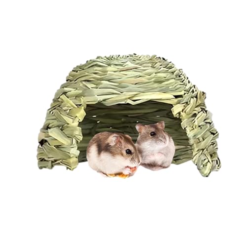 Grashaus Kaninchen Kaninchenversteck Bett Meerschweinchen Versteck Klappbett Kaninchen Kleintierversteck Heubett Spielhaus Chinchilla Versteckbett Hamster Lebensraum Dekoration Kaninchen Heubett Meers von Generic