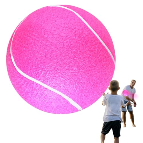 Großer aufblasbarer Tennisball für Hunde - weiches Gummi -Haustier -Kauenspielzeug, Riesenpupfspielball | Spaß und langlebiger Tennisball für Kinder, Erwachsene und Haustiere, perfekt für das Abrufen von Generic