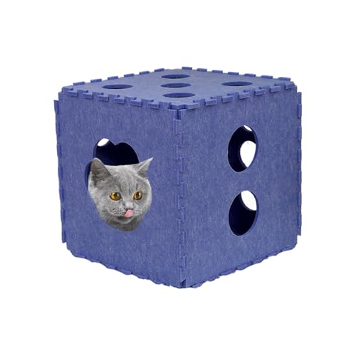 Großes Katzenhaus, Katzenhaus, Spleißt in Puzzle-Form, Katzenhäuser und Eigentumswohnungen, Versteck für Katzen, zusammenklappbar, für Katzen unter 11 bis 2 Großes Katzenhaus, Katzenhaus, Spleißt in Puzzle-Form, Katzenhäuser und Eigentumswohnungen, Versteck für Katzen, zusammenklappbar, für Katzen unter 11 bis 2 von Generic