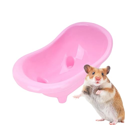 Hamster Badewanne 1/3 teilig - Schlafnest Habitat House für Chinchillas, Sandbad | Badebehälter für Kleintiere, Schweinchen aus von Generic