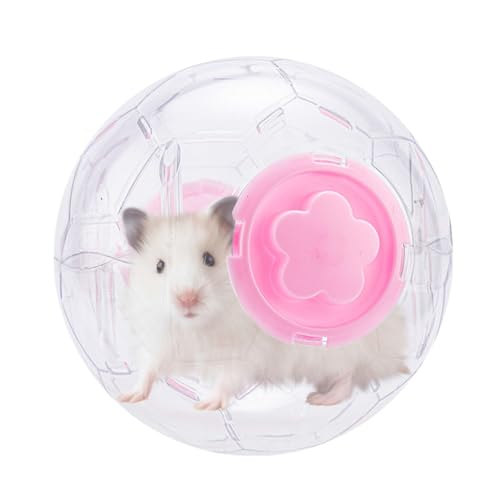 Hamster Gymnastikball, Transparenter Hamsterball, Laufhamster-Übungsrad, Beruhigende Anti-Rutsch-Fitness-Räder, 5,9 Zoll Niedlicher Zwerghamster Laufball für , lindert Langeweile und Aktivität von Generic