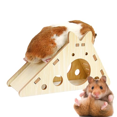 Hamster-Labyrinth-Holzhaus, Hamster-Eckhaus, Eckversteckkäfig für Hamster, Waldhaus-Lebensraum-Dekor für Meerschweinchen, Rennmäuse, Eichhörnchen, Mäuse von Generic