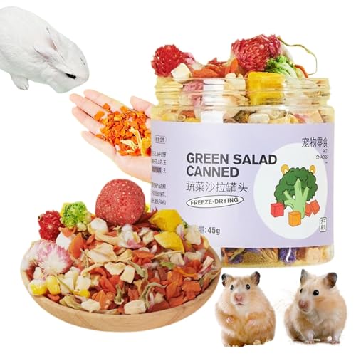 Hamster-Snacks – 45 g Hamster-Kauspielzeug Hasen-Snacks, Rennmaus-Kauspielzeug | 10 Arten Zähneknirschspielzeug | Leckerlis für gesunde Vögel, Molarspielzeug für kleine Tiere, Kausnacks für kleine Ham von Generic