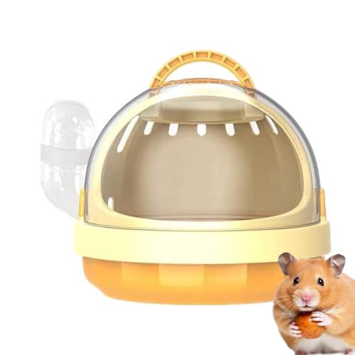 Hamster-Tragetasche – Kleintier-Reisekäfig, Panorama-Tasche Guinea | Leichte Transportbox Für Kleine Haustiere, Tragbare Hamster-Reisebox Mit Abnehmbarer Wasserflasche Für Hamster, Kaninchen von Generic