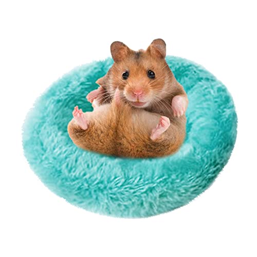 Hamster-Versteck – Hänge-Hängematte für Hamster-Versteck aus Kokosnuss, Holzversteck, Zubehör zum Klettern | Entzückendes hängendes Hamsterbetthaus aus Kokosnussschalen mit warmer Unterlage, Kleintier von Generic